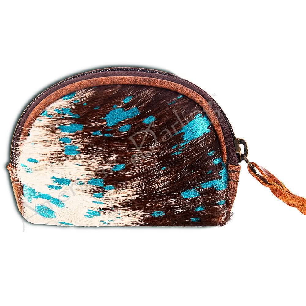 American Darling Coin Purse Hair On Genuine Leather Women Bag Western Handbag Purse