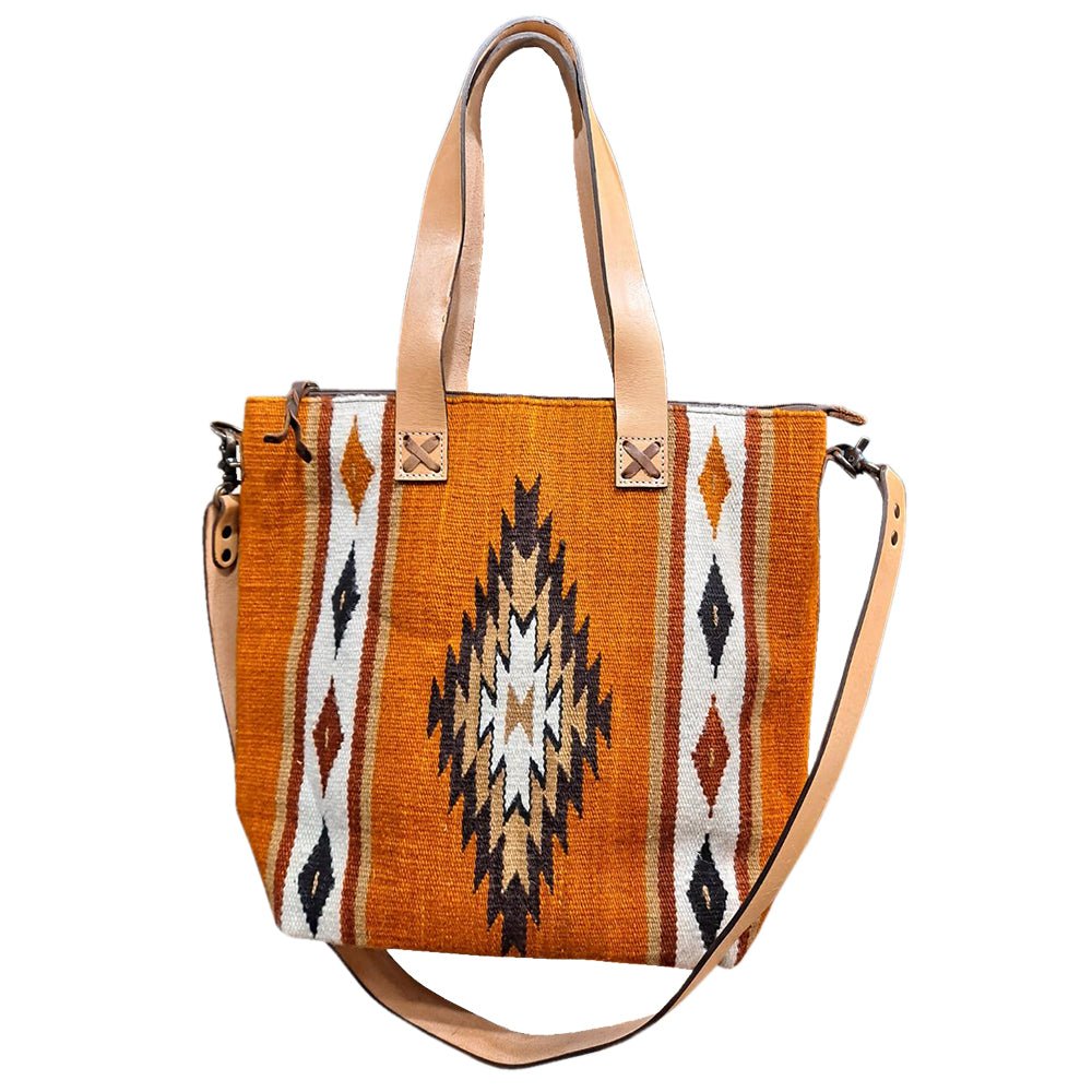 American Darling ADBG573D1 Tote Saddle Blanket Genuine Leather Women Bag Western Handbag Purse