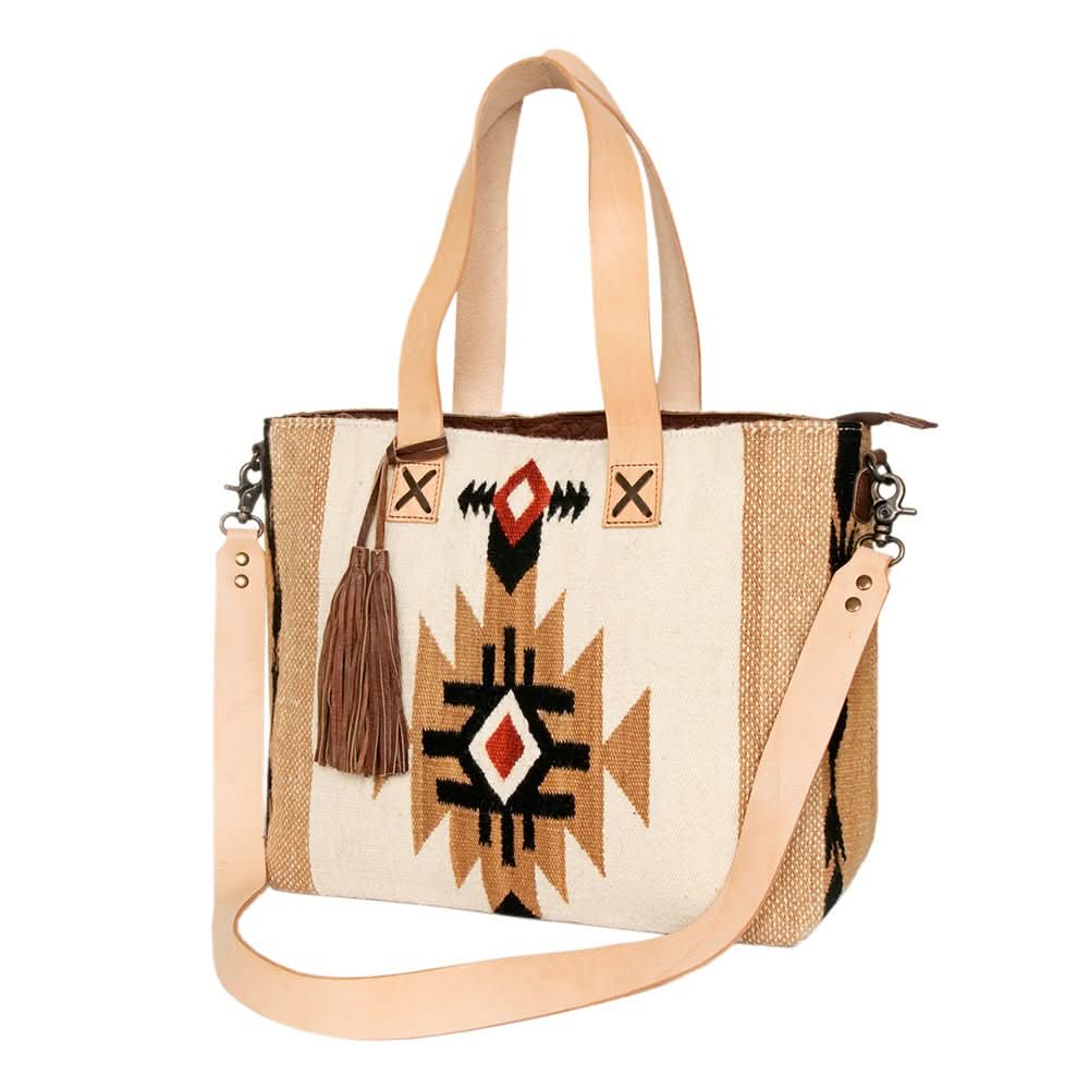American Darling Tote Saddle Blanket Genuine Leather Women Bag Western Handbag Purse