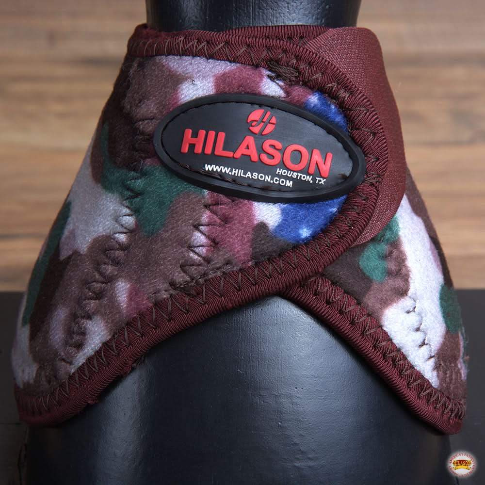 Hilason Western Horse No Turn Bell Boots Leg Protection Durable Camo