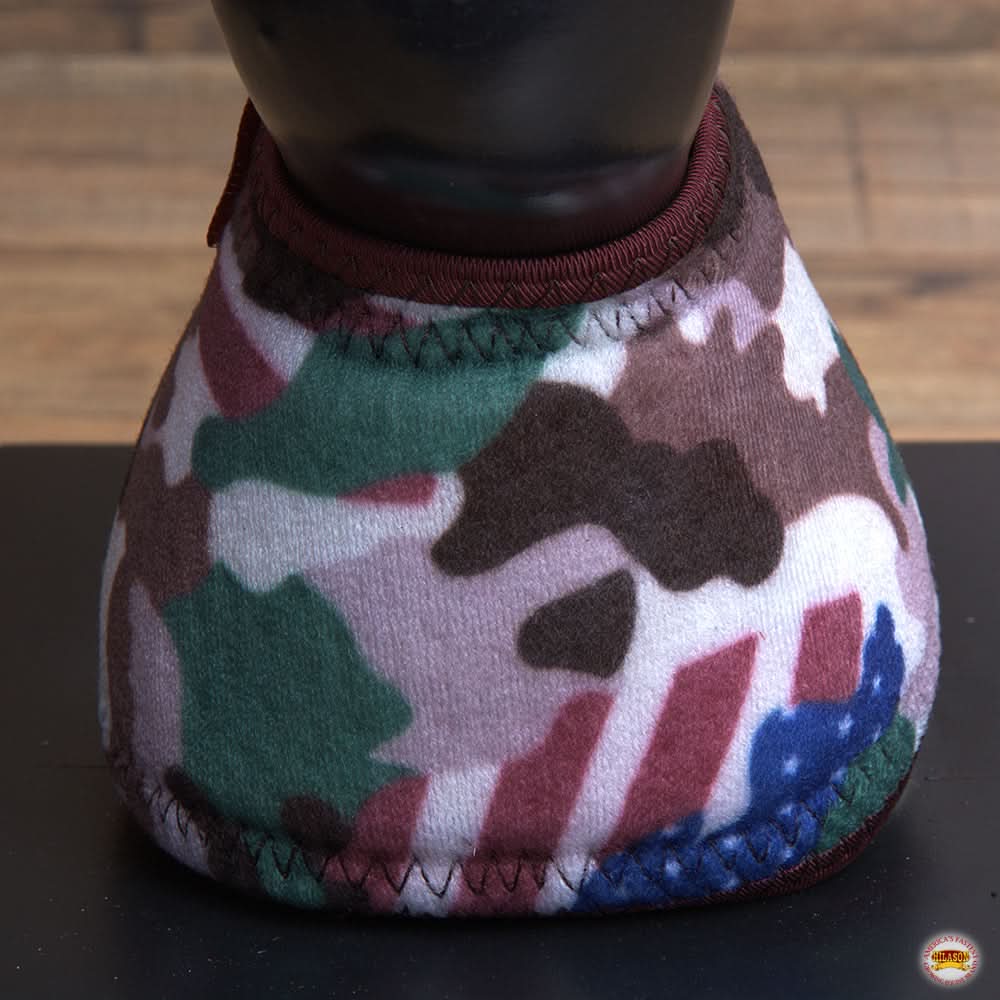 Hilason Western Horse No Turn Bell Boots Leg Protection Durable Camo