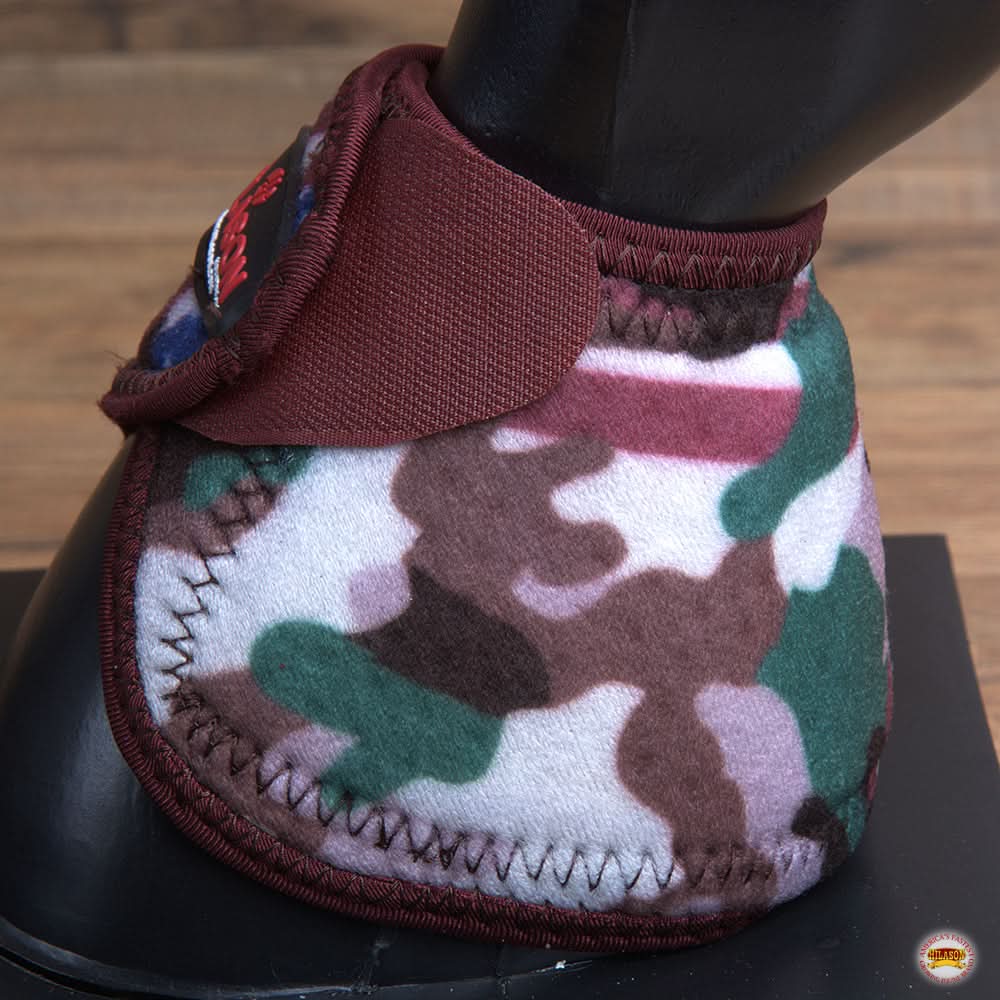 Hilason Western Horse No Turn Bell Boots Leg Protection Durable Camo