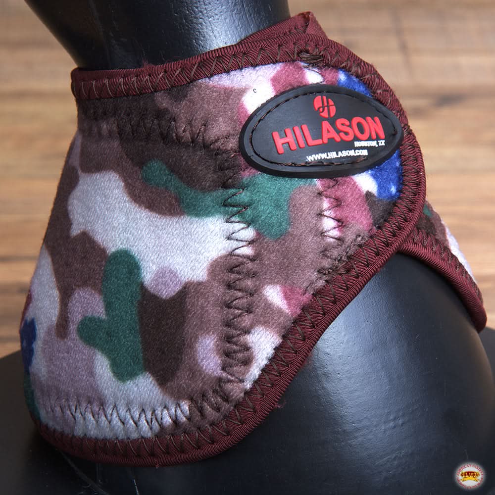 Hilason Western Horse No Turn Bell Boots Leg Protection Durable Camo