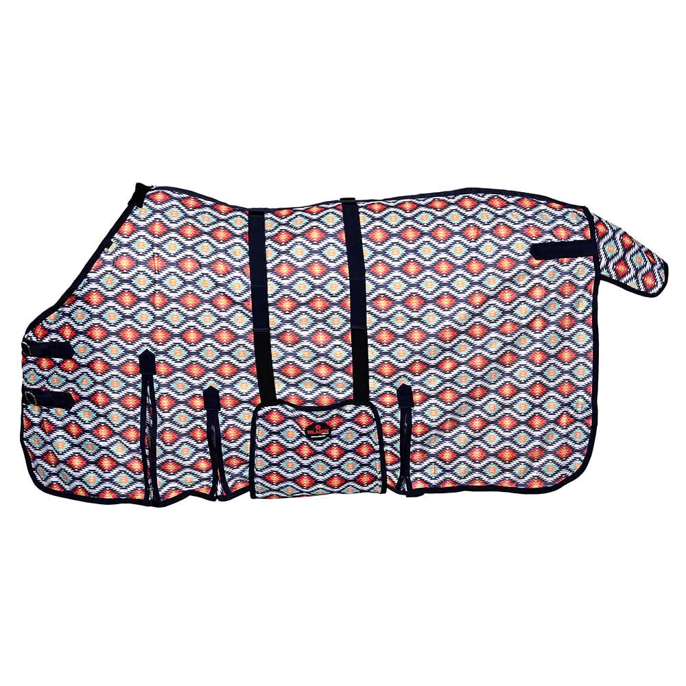 HILASON Horse Fly Sheet UV Protect Mesh Bug Mosquito Summer Spring Aztec