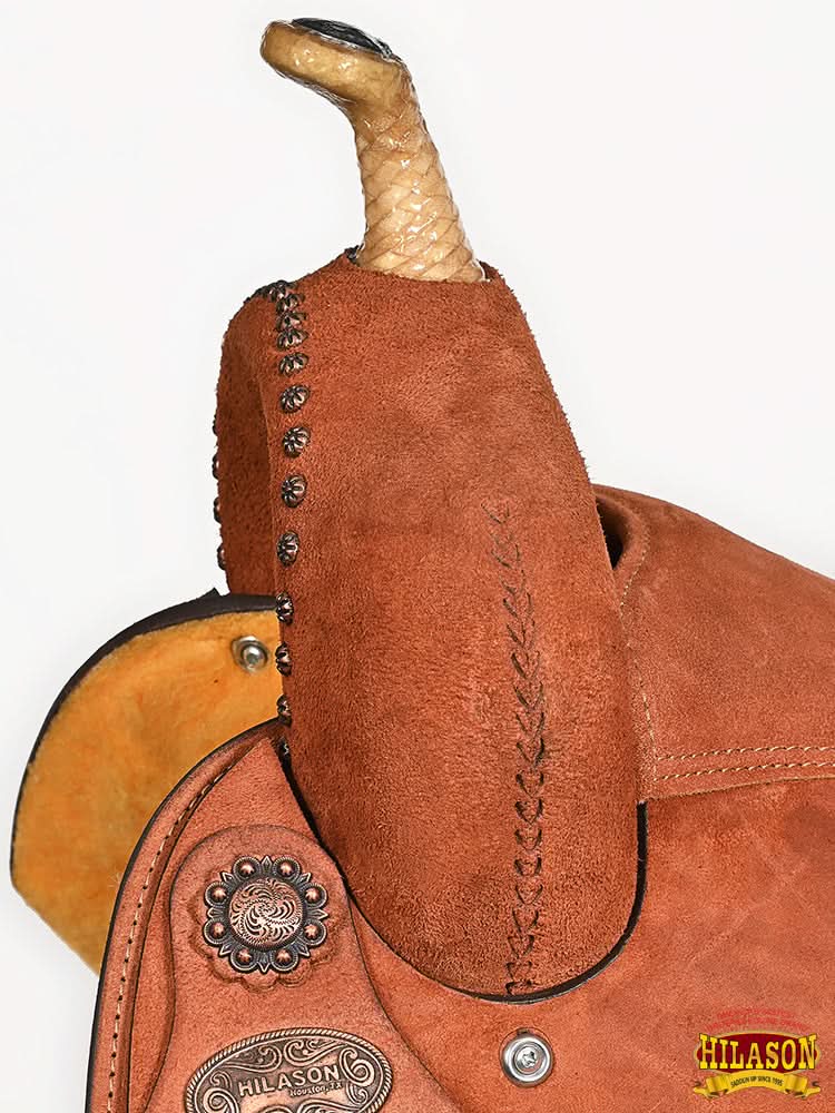 Hilason Western Horse Barrel Racing Wooden Tree American Leather Saddle