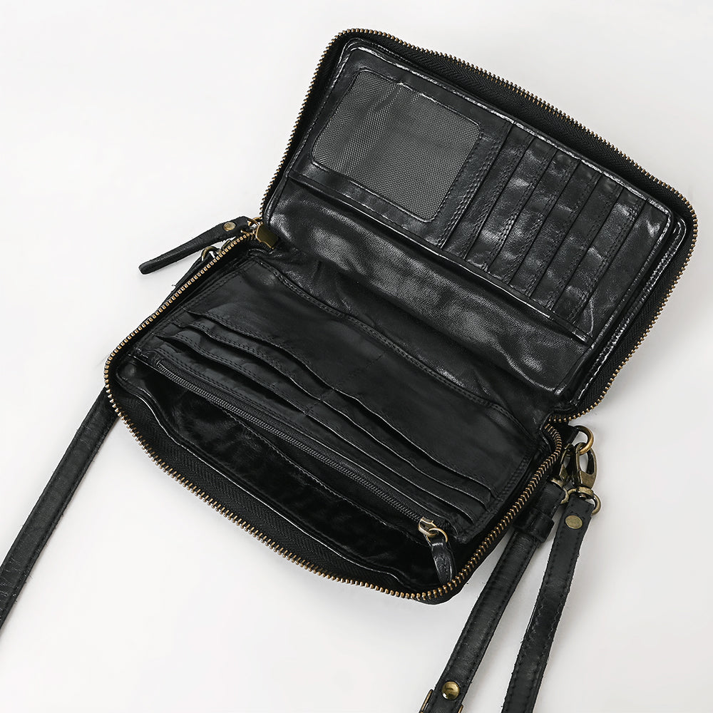 Spaghetti Western Organiser Genuine Leather Women Bag Western Handbag Purse