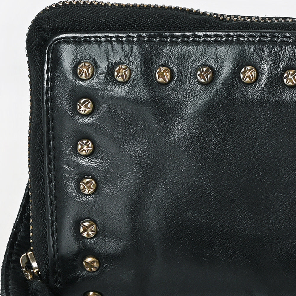 Spaghetti Western Wallet Genuine Leather Women Bag Western Handbag Purse