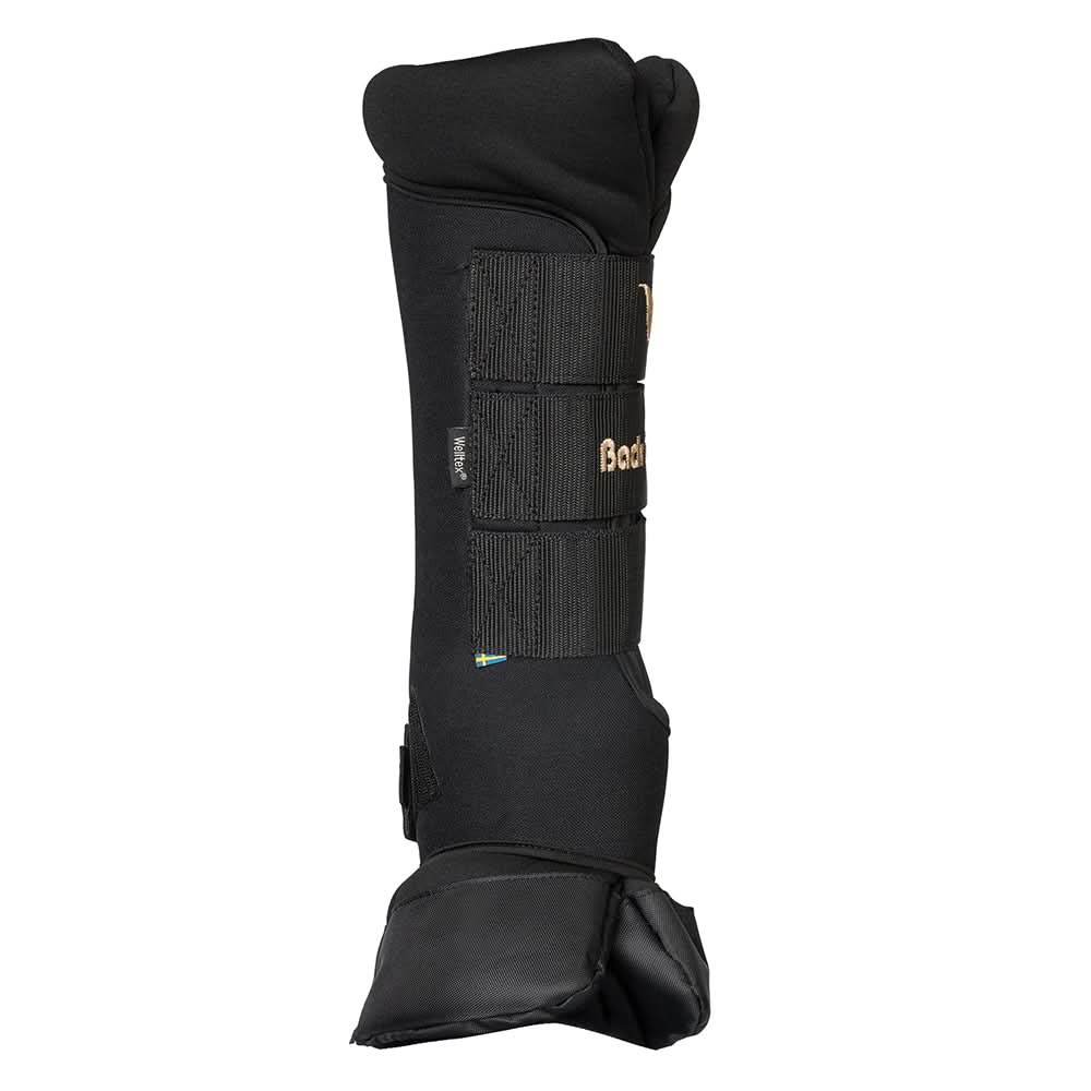 Back On Track Horse Leg Pair Royal Quick Wraps Deluxe Polyester Black Flexible Protective Boots