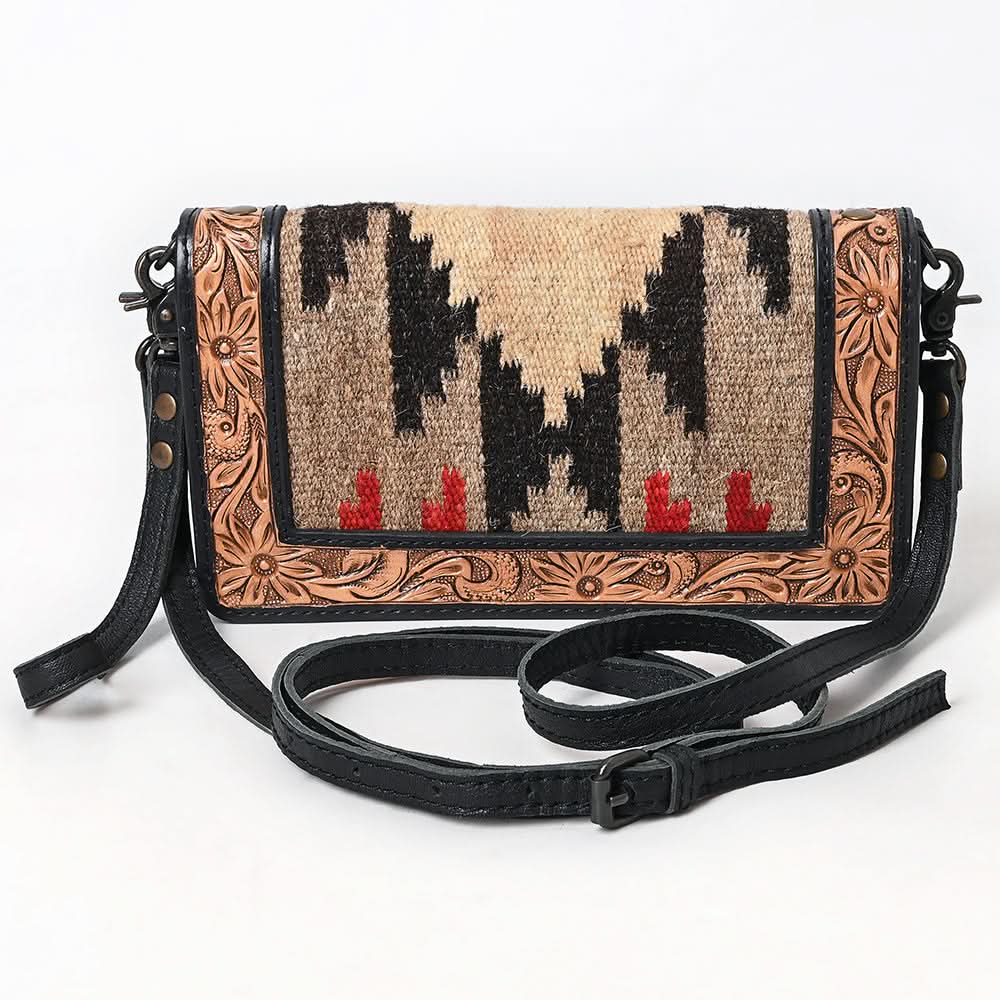 American Darling Organiser Hand Tooled Saddle Blanket Genuine Leather women bag western handbag purse