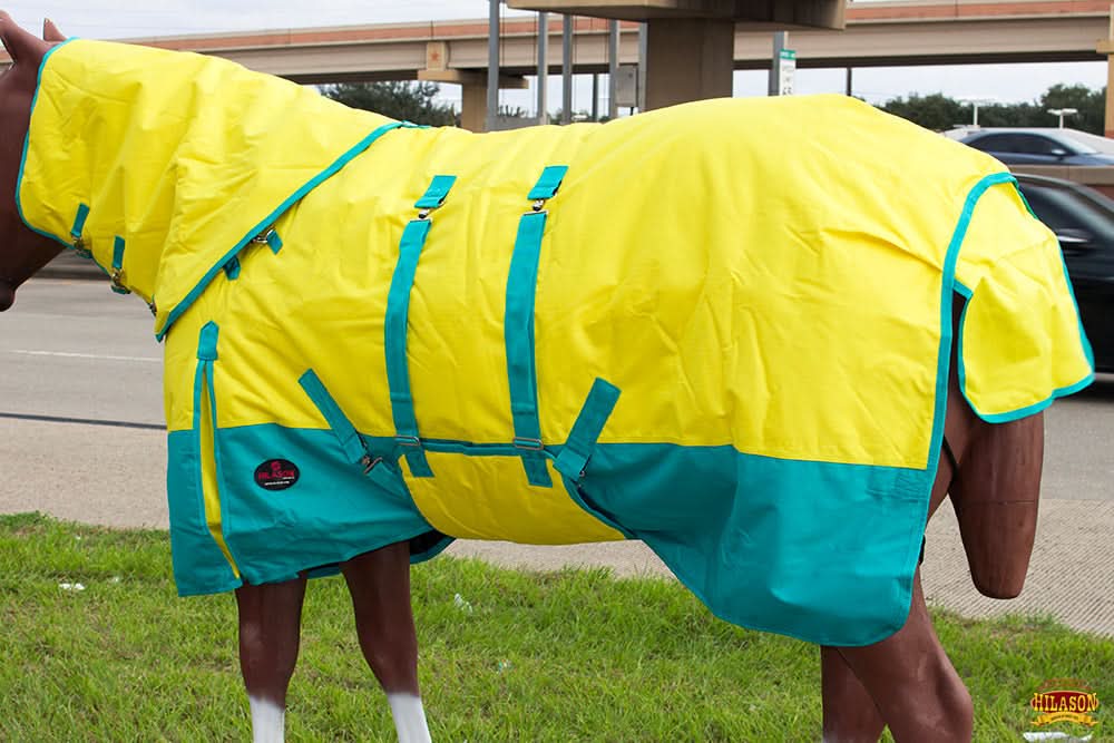 HILASON 1200D Winter Waterproof Turnout Horse Blanket Belly Wrap Neck Cover