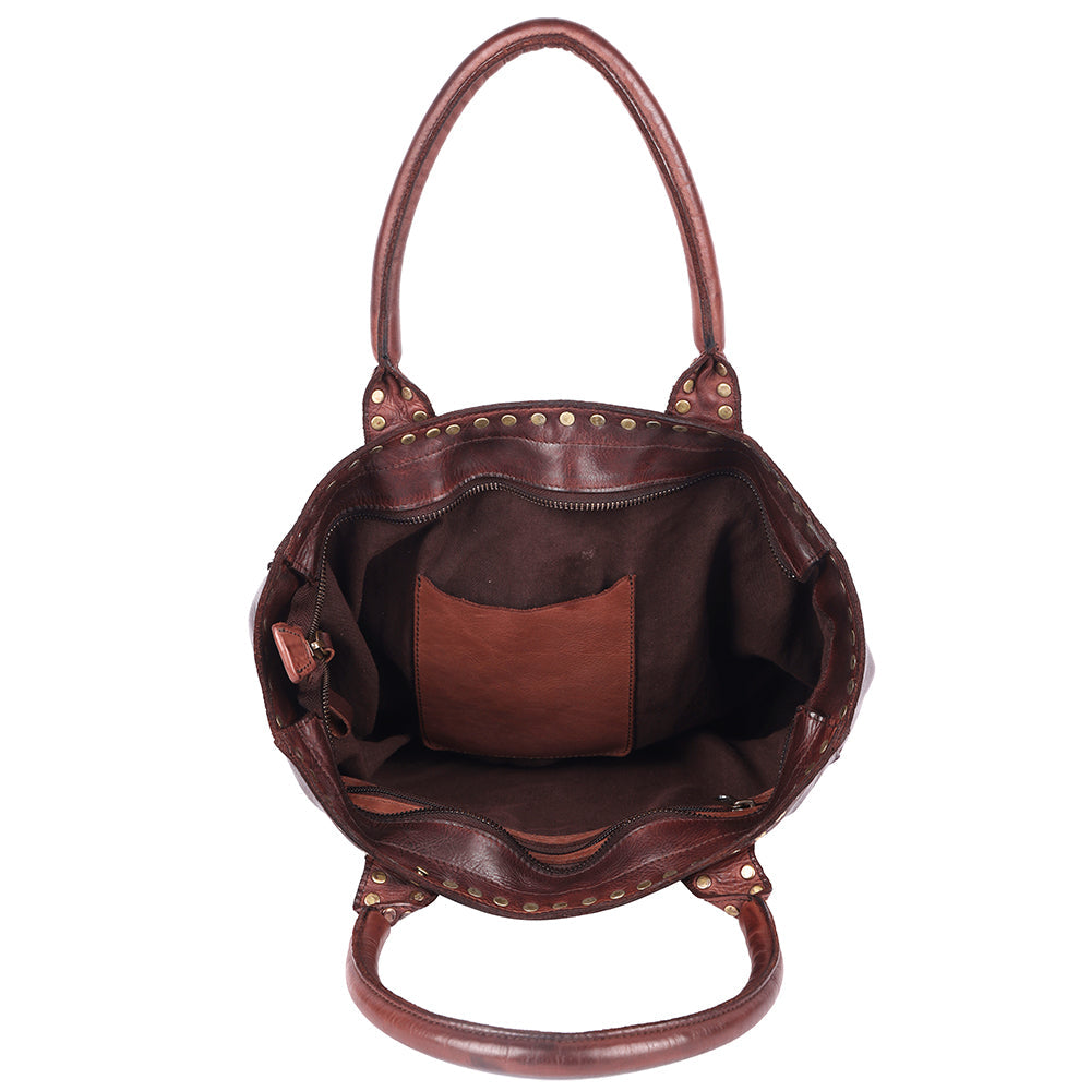Spaghetti Western Tote Genuine Leather women bag western handbag purse
