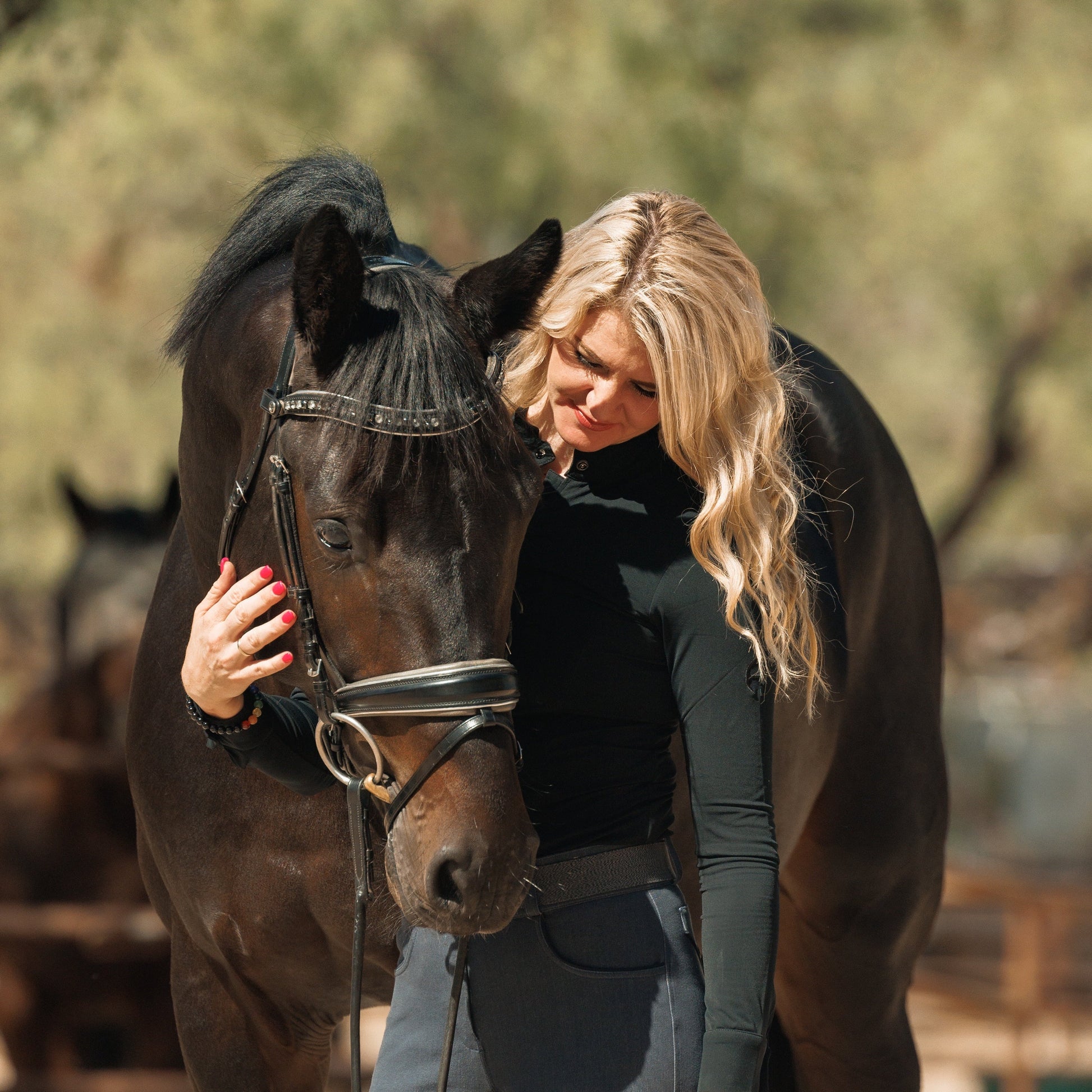 The Eiffel Tower Black Leather Snaffle Bridle
