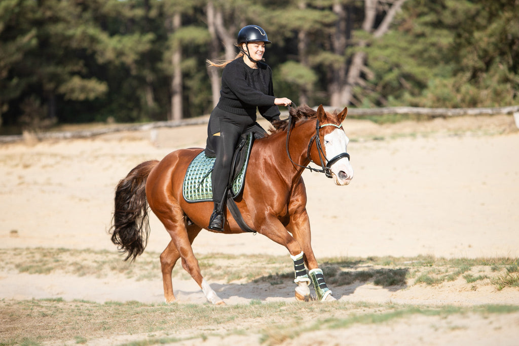 Green Lily Brushing Boots