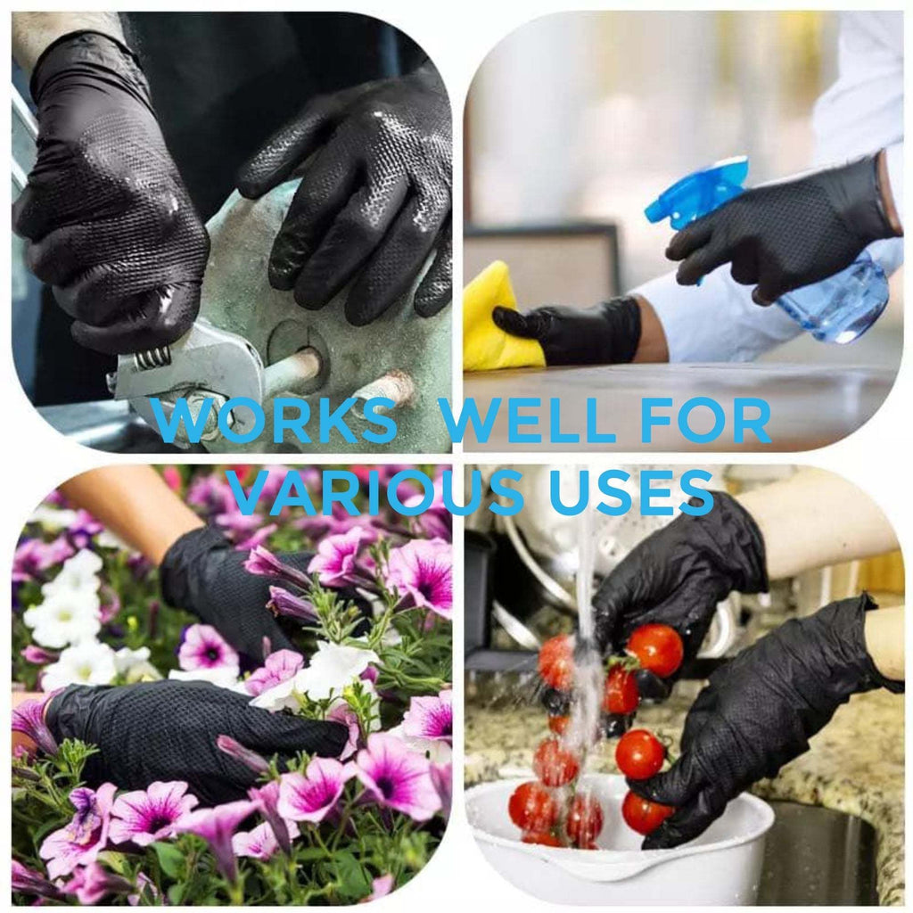 HandCare Black Nitrile Gloves - Exam Grade, Powder Free (4 Mil) - BOGO 20% OFF