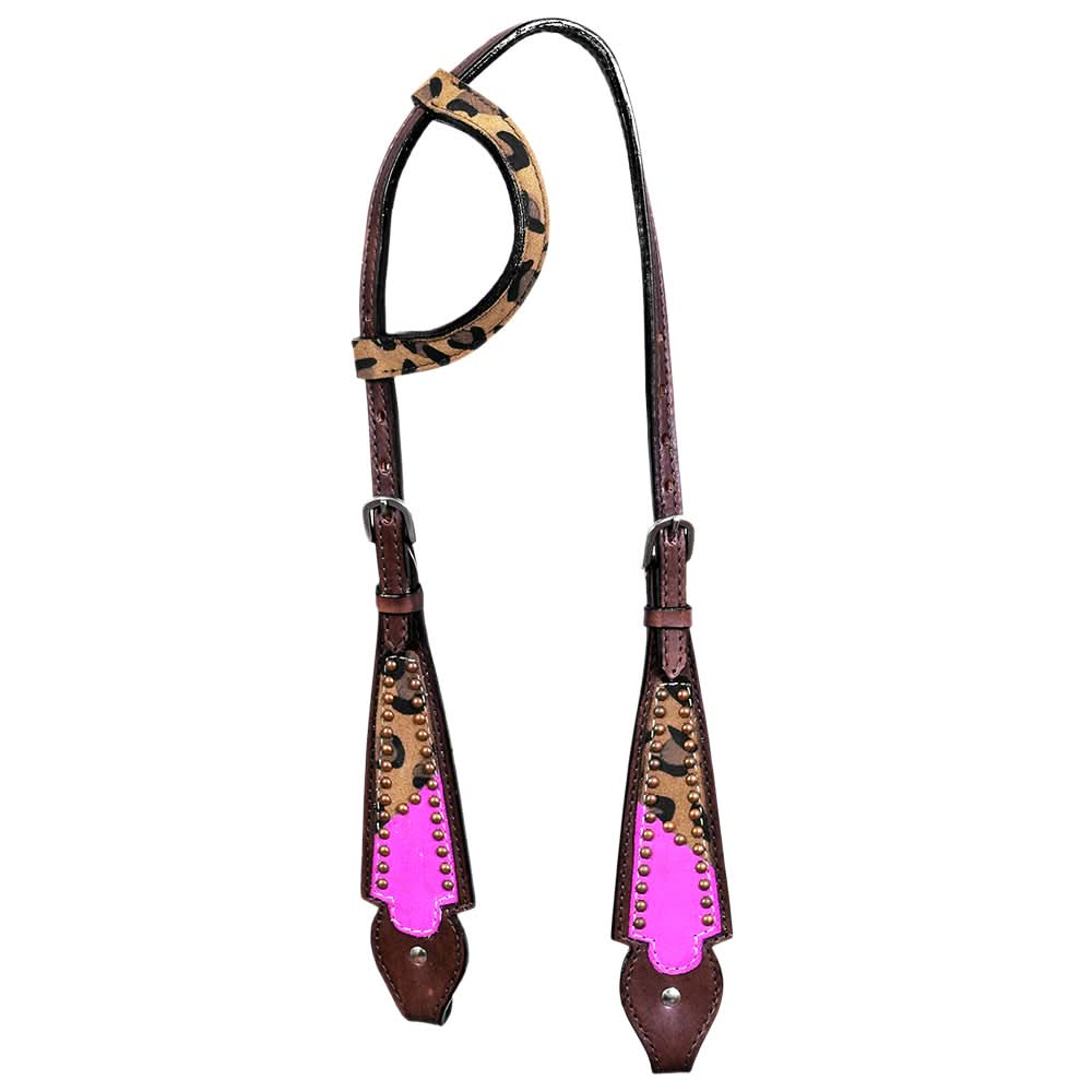 HILASON Western Horse Headstall Tack Genuine American Leather Dark Brown