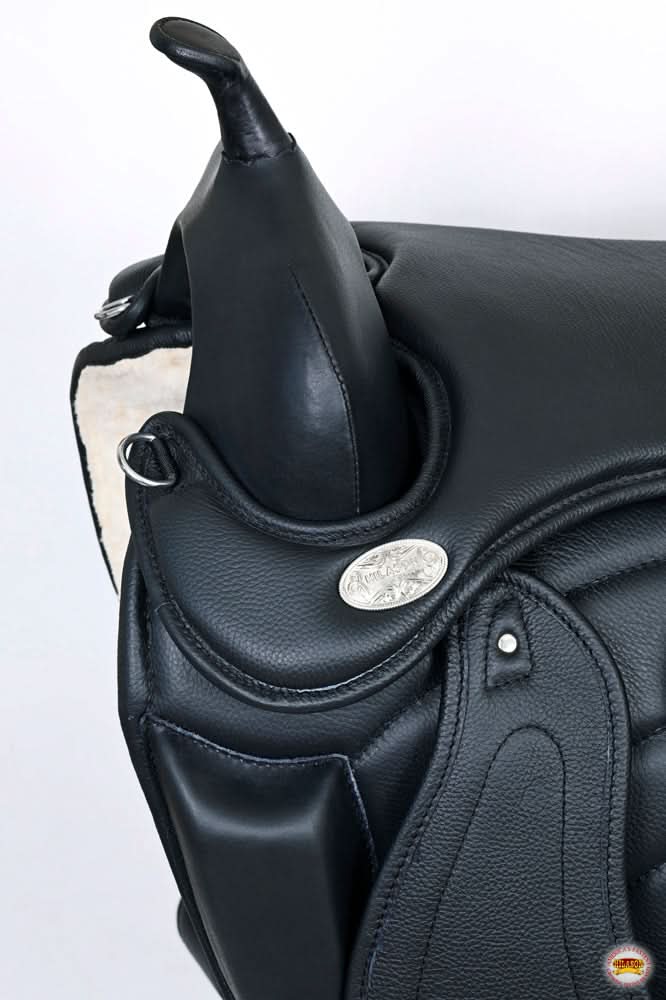 Horse English Treeless Saddle Hilason Endurance Trail Pleasure Leather