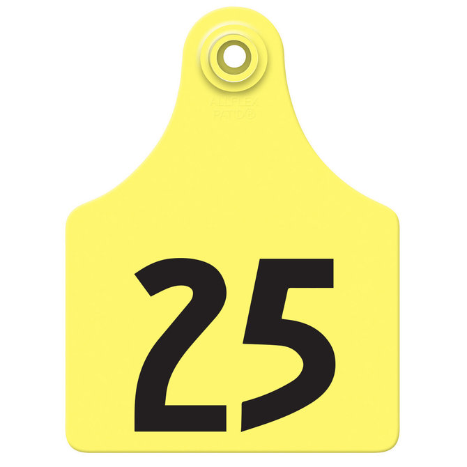 51-75 yellow Allflex: Maxi Fem/Sm Male