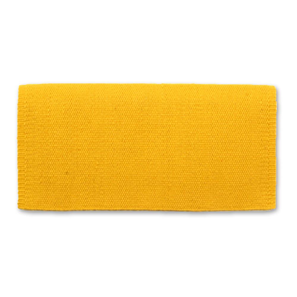 1314-36 San Juan Solid Yellow 36x34 New Zealand Wool Saddle Blanket