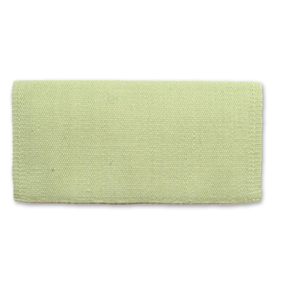 1314-81 San Juan Solid Key Lime Ice 36x34 New Zealand Wool Saddle Blanket