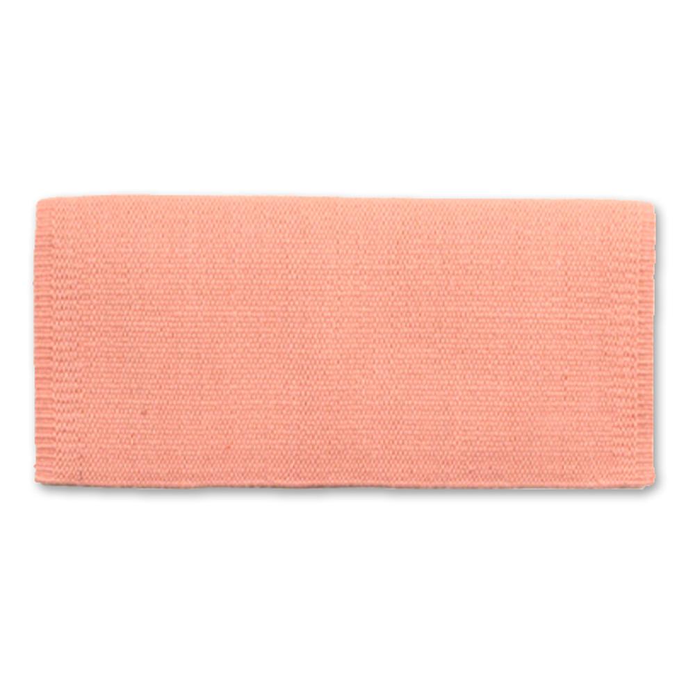 1314-84 San Juan Solid Peach Ice 36x34 New Zealand Wool Saddle Blanket