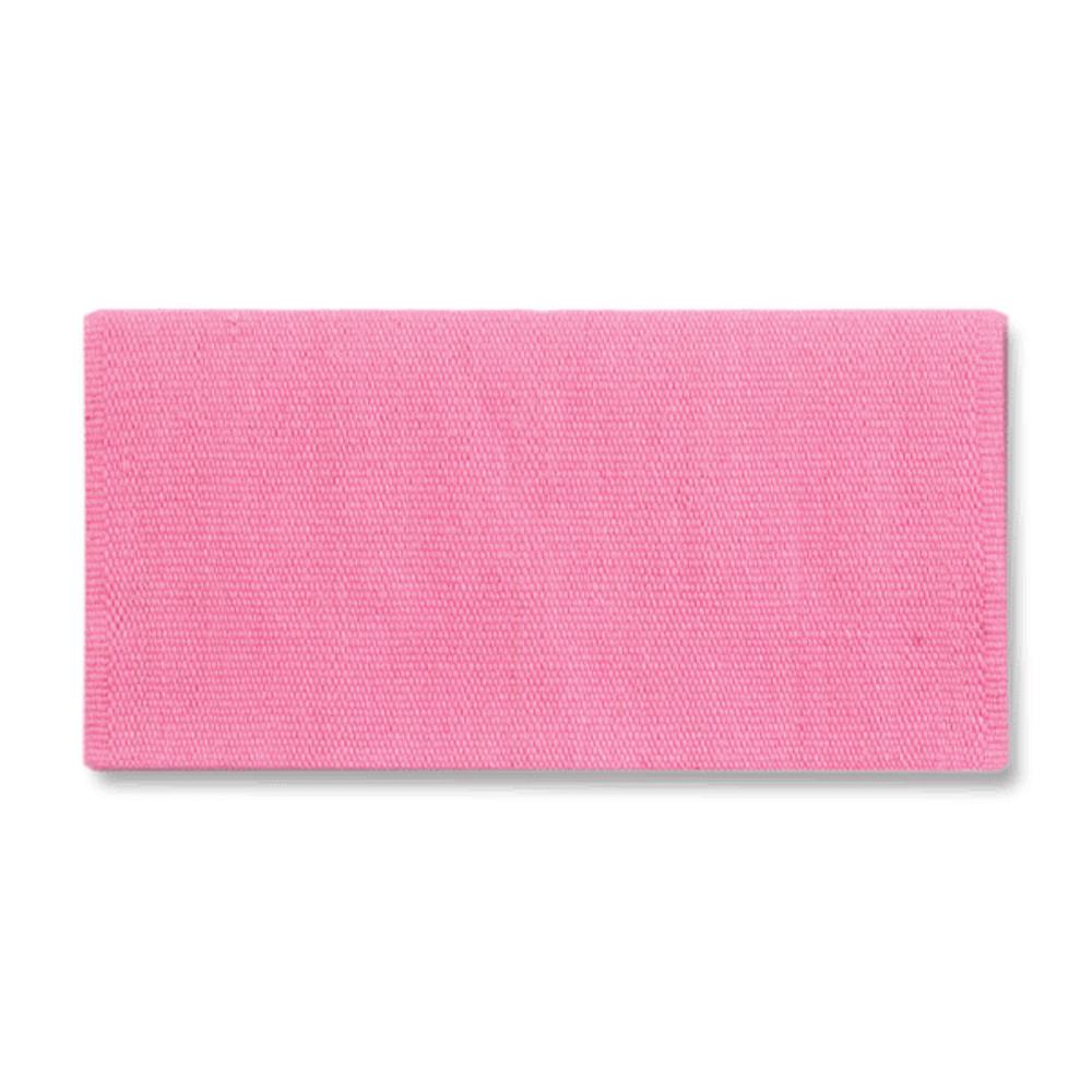 1314-89 San Juan Solid Sachet Pink 36x34 New Zealand Wool Saddle Blanket