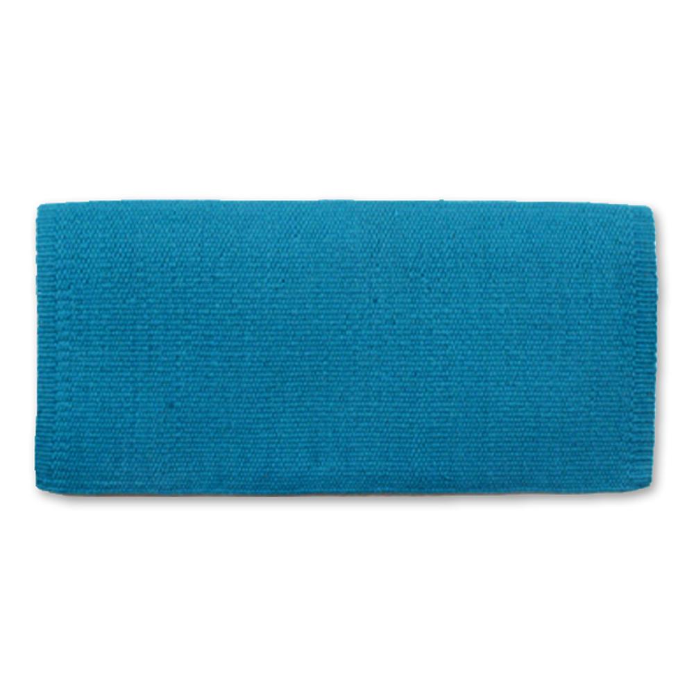 1314C-79 San Juan Solid Soft Turquoise 38x34 New Zealand Wool Saddle Blanket