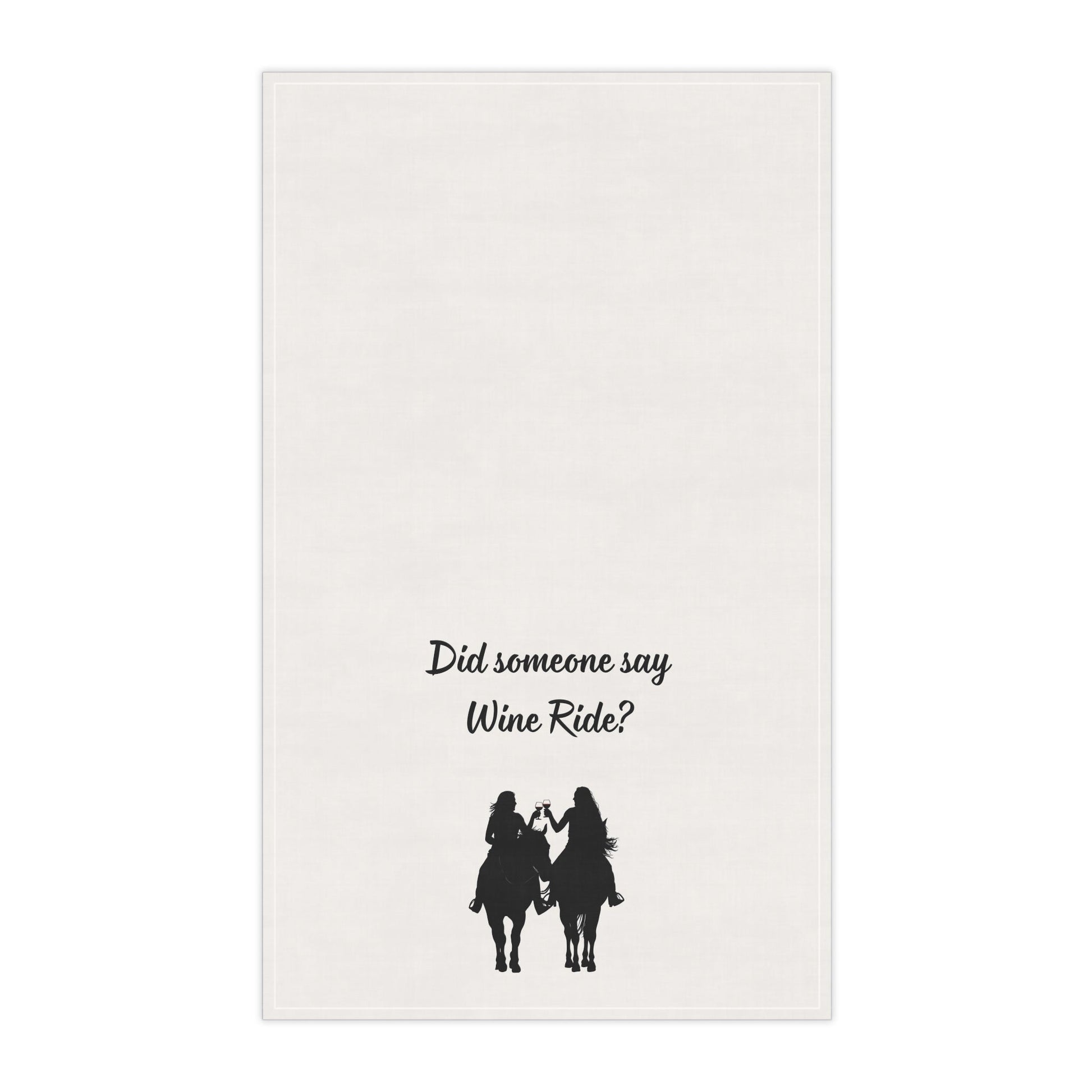 "Did someone say Wine Ride?" Cowgirl Wine Ride Tea/Bar Towels, Western Kitchen Decor, Retro Cowgirl Design, Farmhouse Towels, Kitchen Towels with Wine Theme, Vintage Tea