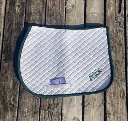 Burch Hill tack embroidered English saddle pad