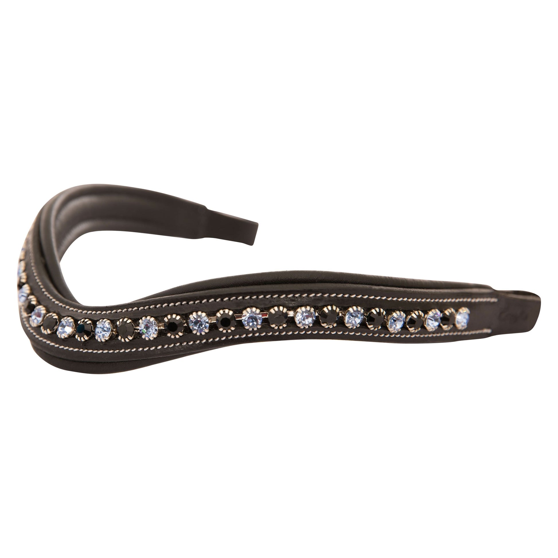 ExionPro Designer Black & Turquoise Blue Crystal Browband