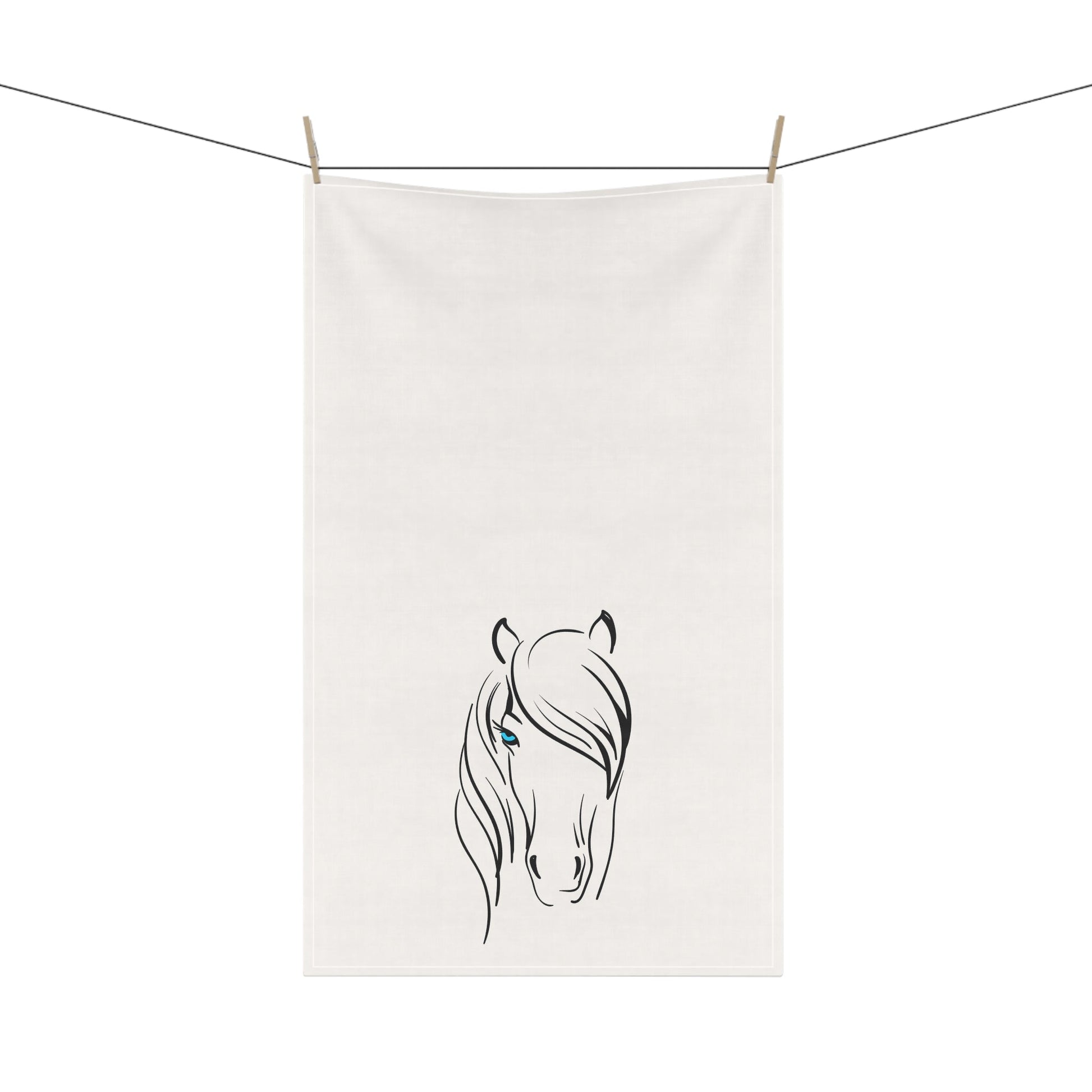 Elegant Horse Tea Towels, Farmhouse Kitchen Decor, Animal Lover Gift, Boho Home Accessories, Elegant Equine Kitchen Towels, Unique Horse Art