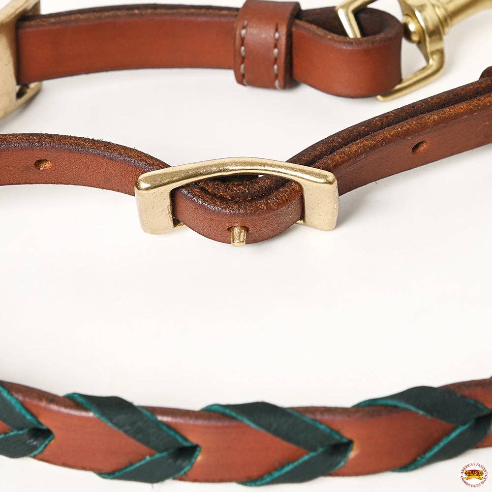 8 Feet Western Horse Leather Laced Barrel Roper Reins