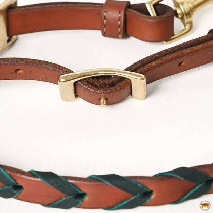 8 Feet Western Horse Leather Laced Barrel Roper Reins