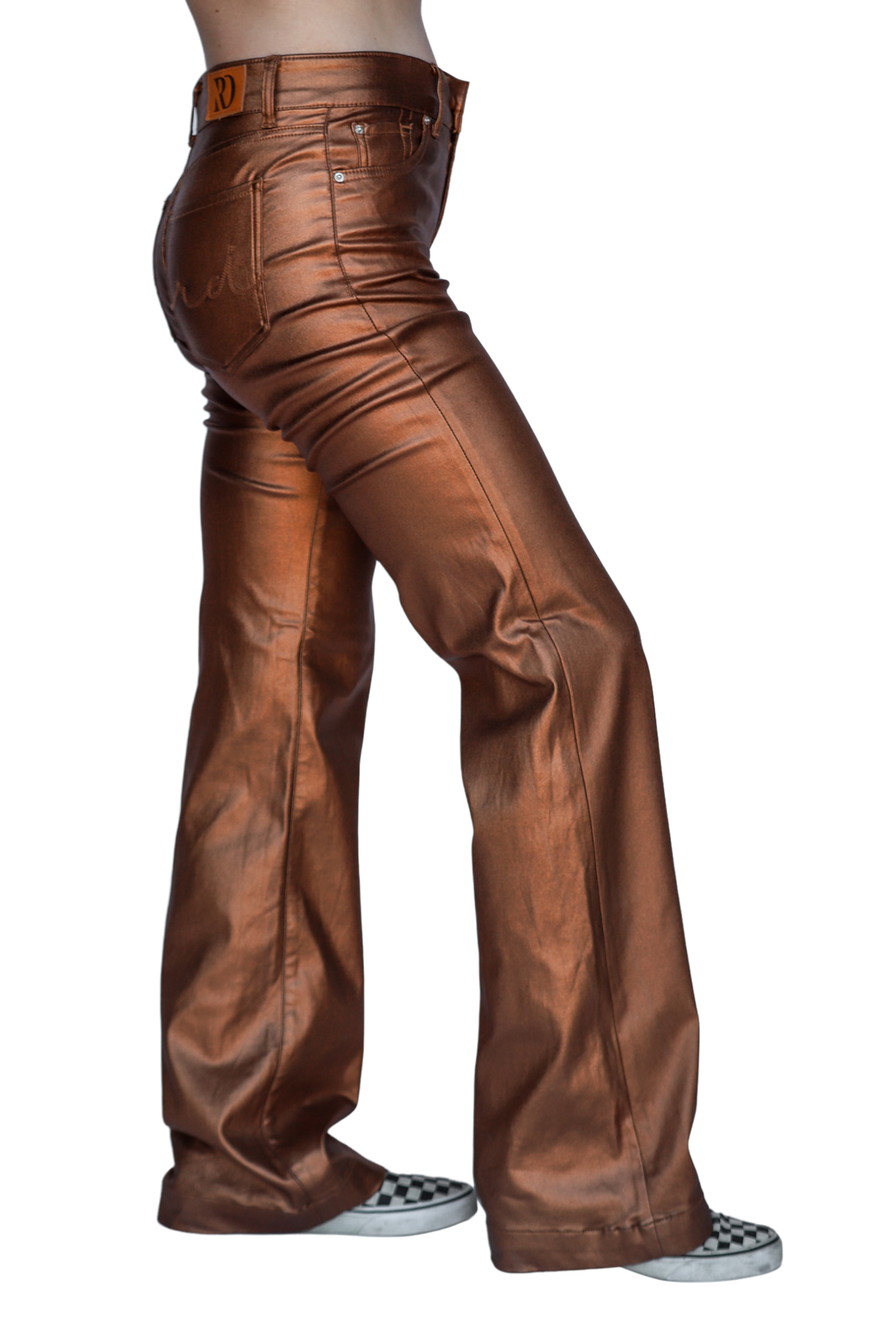 SIGNATURE TROUSERS - BRONZE METALLIC