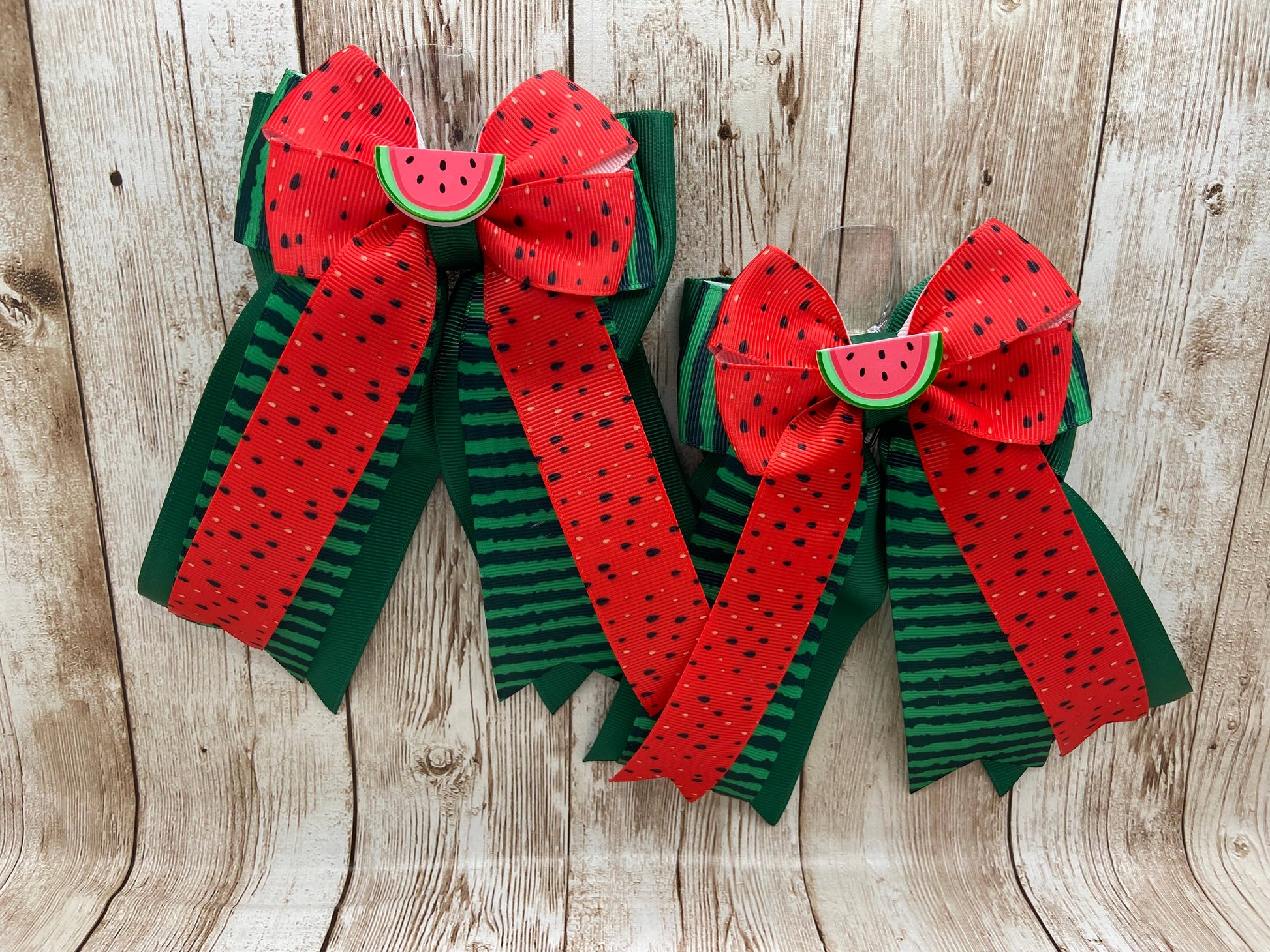 Horse Show Bows - Summer Watermelon Seed and Rind