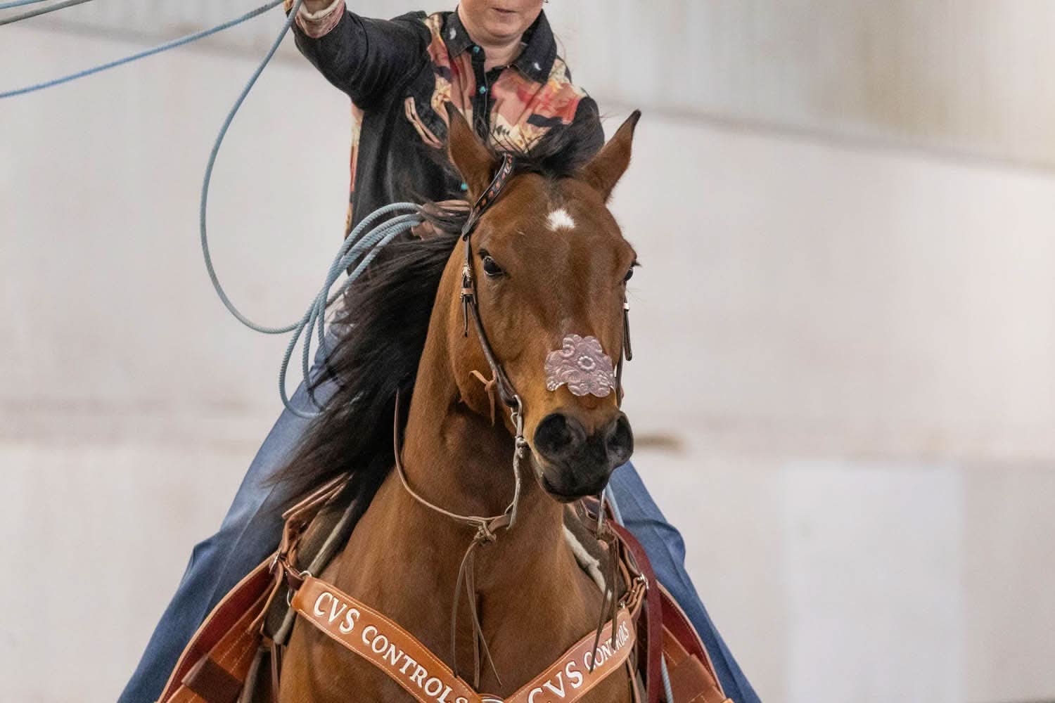 EquiBreathe™ Equine Nasal Patch - Tooled Leather