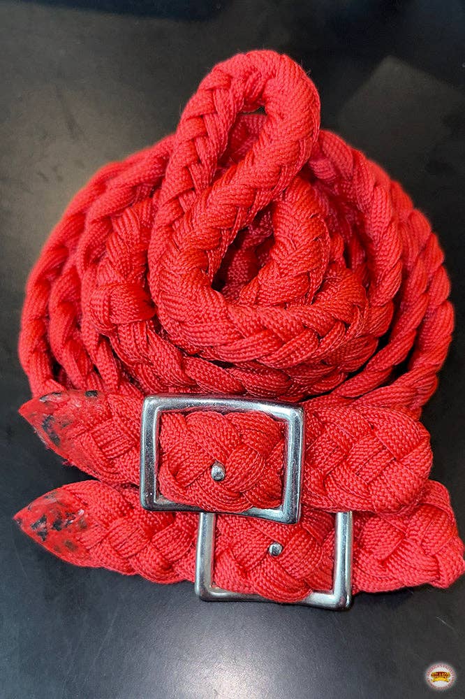 1" 8Ft Braided Poly Barrel Rein Horse Racing Flat Grip Knots