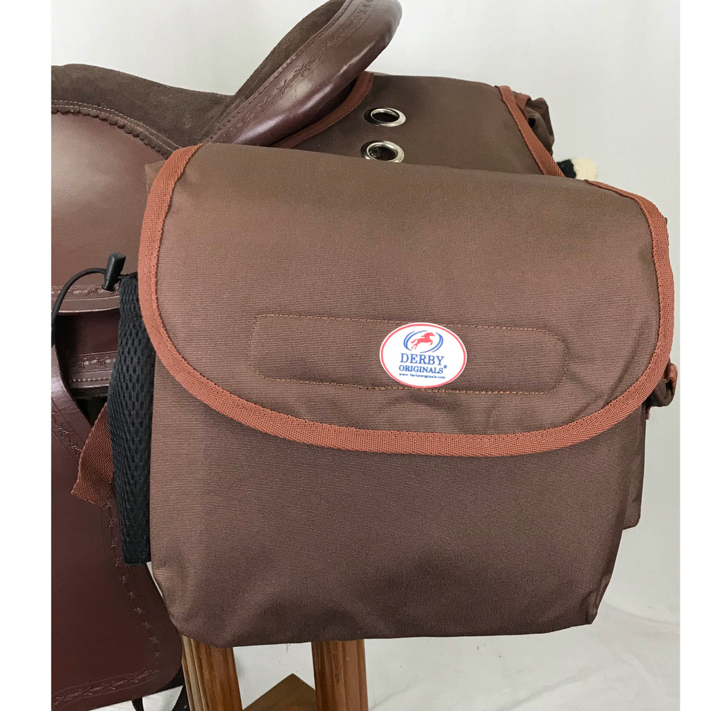 Tahoe Padded Triple Layer 1200D Nylon Saddle Bags For Trail Riding 1 Year Warranty With 2 Pockets For Water Bottles