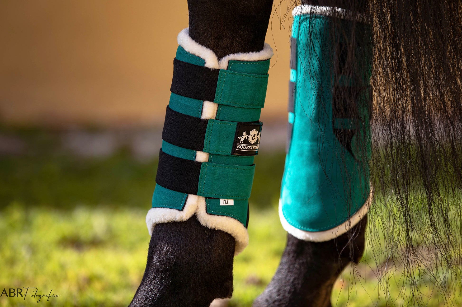 Teal Brushing Boots