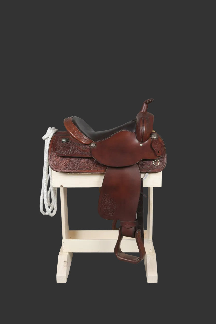 Wooden Saddle Stand / Fits English or Western Saddle/natural finish