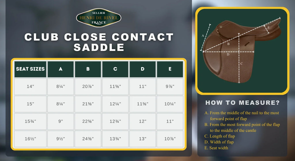 Henri de Rivel Club Close Contact Saddle