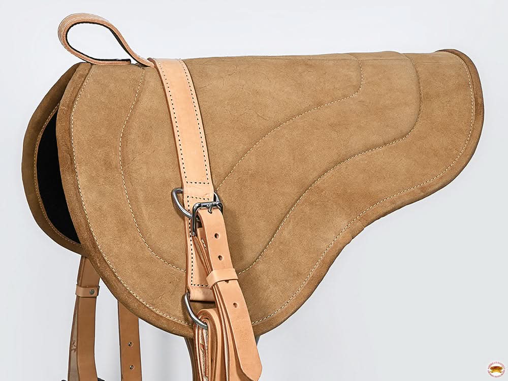 Hilason Natural Horsemanship Leather Bareback Western Treeless Saddle Pad