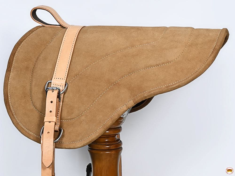 Hilason Natural Horsemanship Leather Bareback Western Treeless Saddle Pad