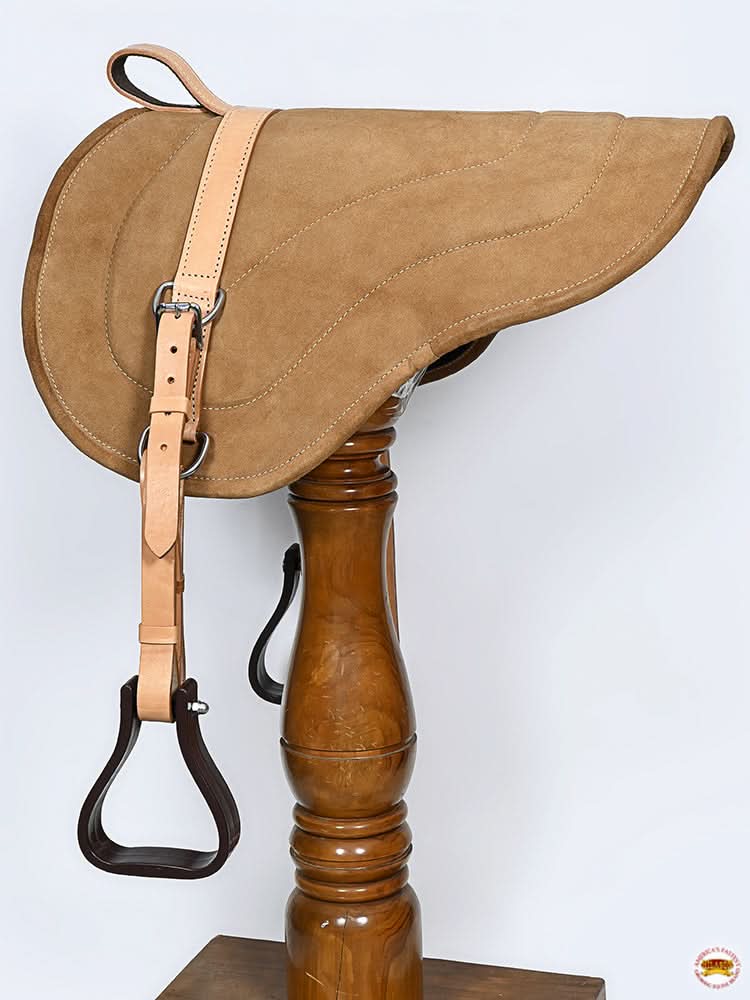 Hilason Natural Horsemanship Leather Bareback Western Treeless Saddle Pad