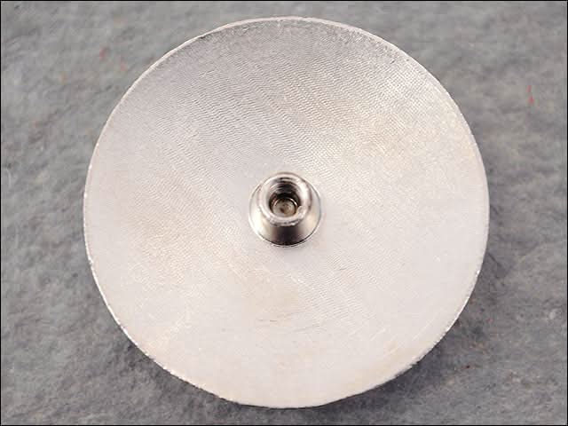 Western Screw Back Concho Nickle Wheel Shape W/Rope Edge Saddle Belt