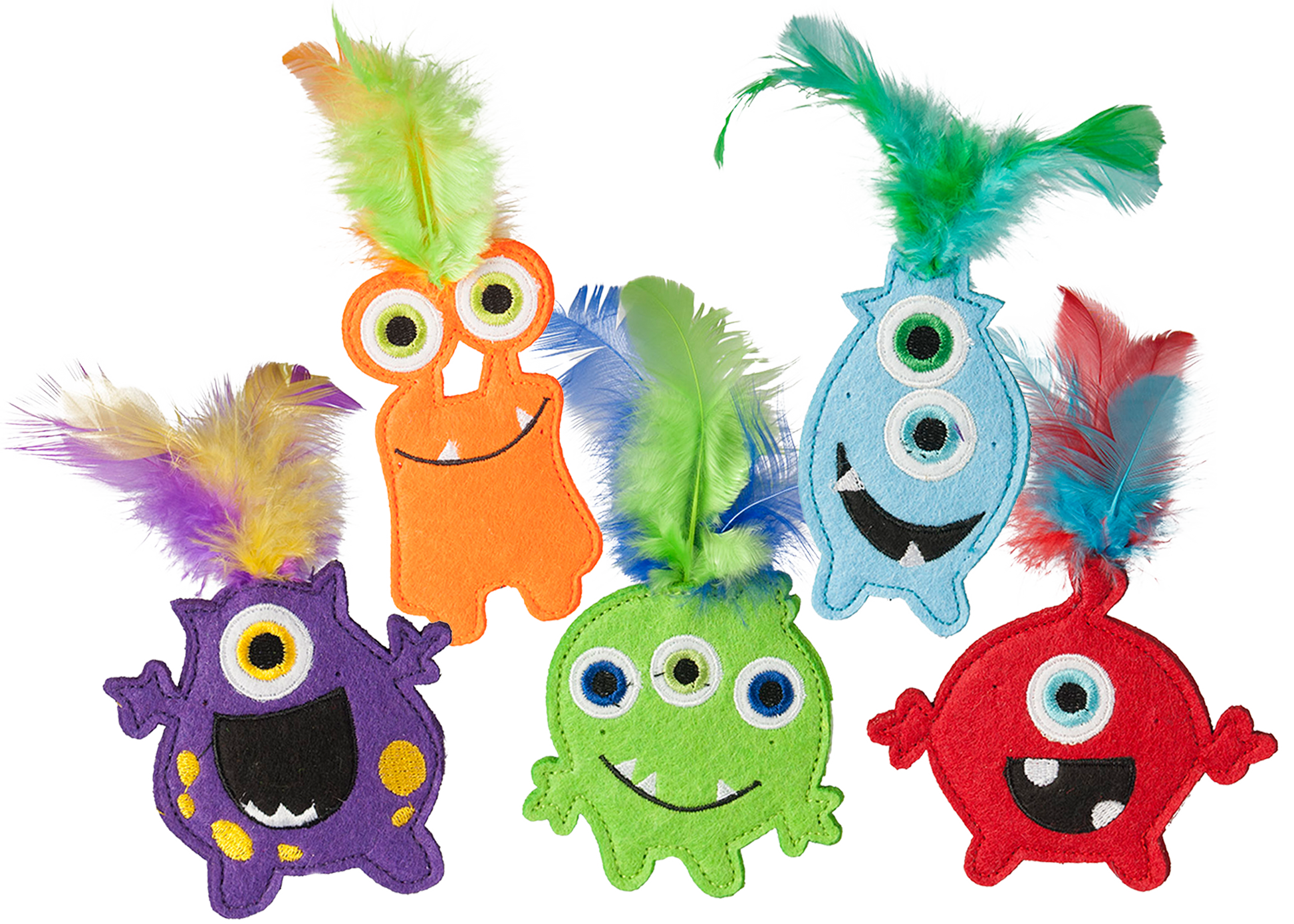 Multipet Monsters w/ Catnip - Assorted Monsters/Colors 6"