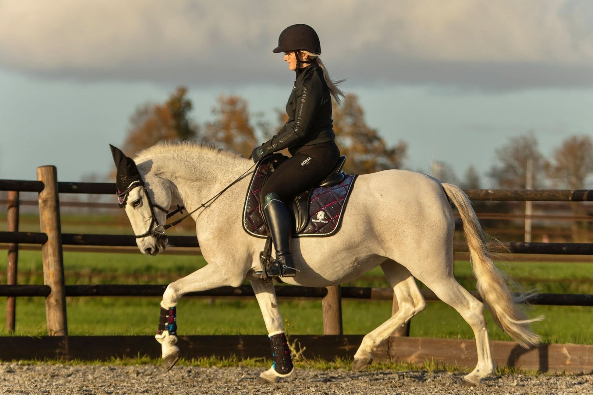 Ultraviolet Saddle Pad Set