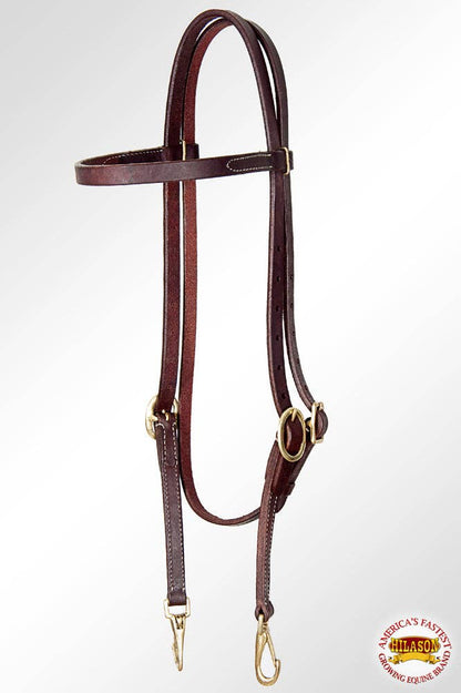 Horse Browband Headstall Leather Working Tack - Blazzing Bridles