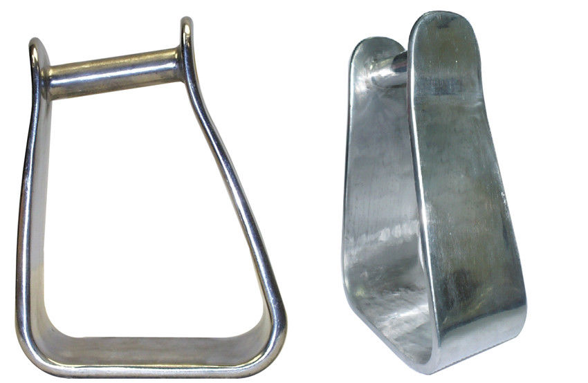 AJ Tack Aluminum 3" Angled Roper Stirrups