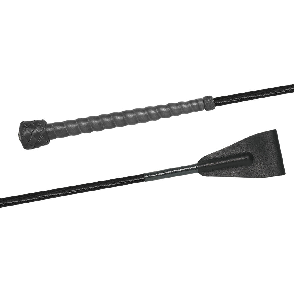 Fleck Woven Nylon Covered Stick, Wrapped Leather Handle Jump Bat- 18"