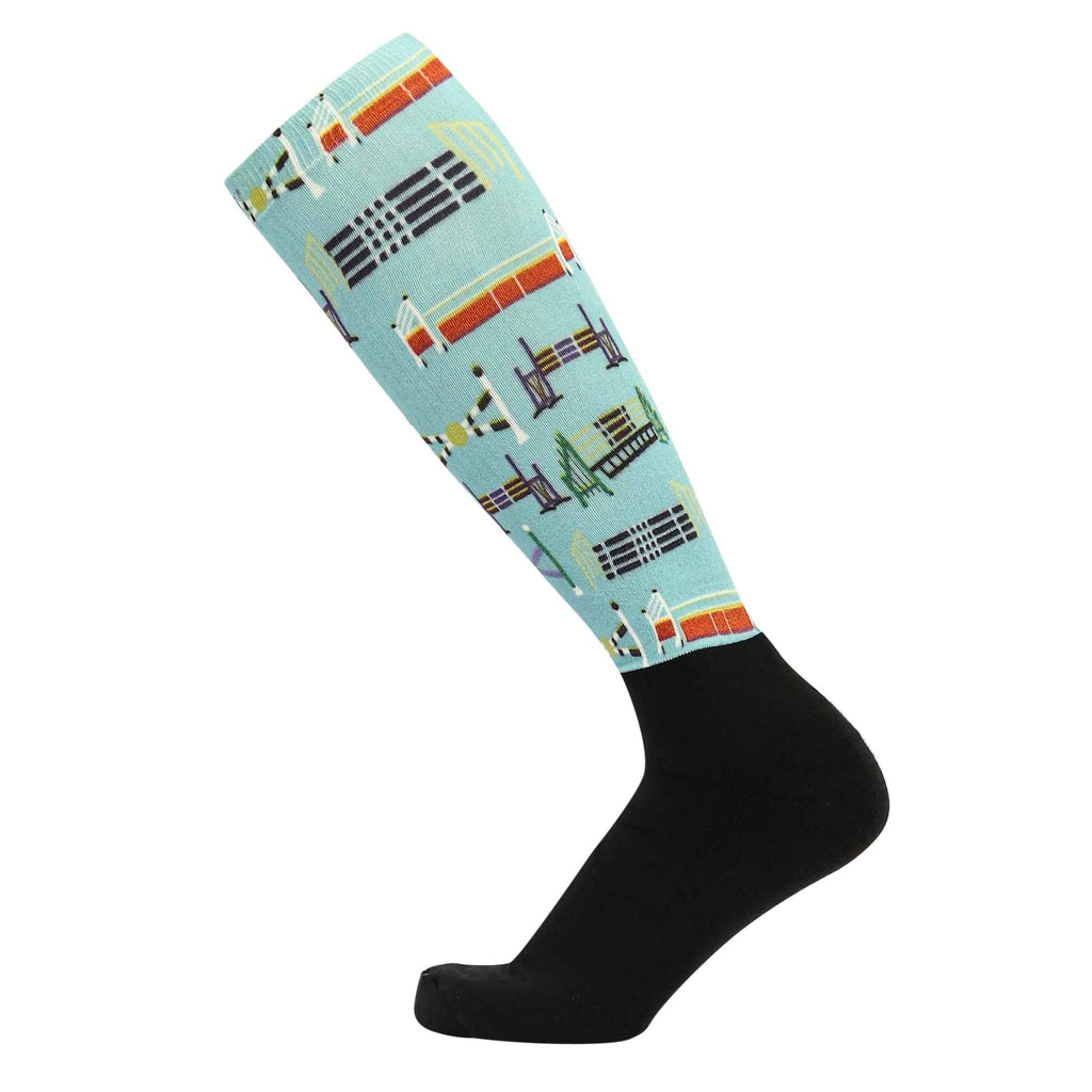 Equine Couture Ladies OTC Boot Socks- Painted Jumps: STD